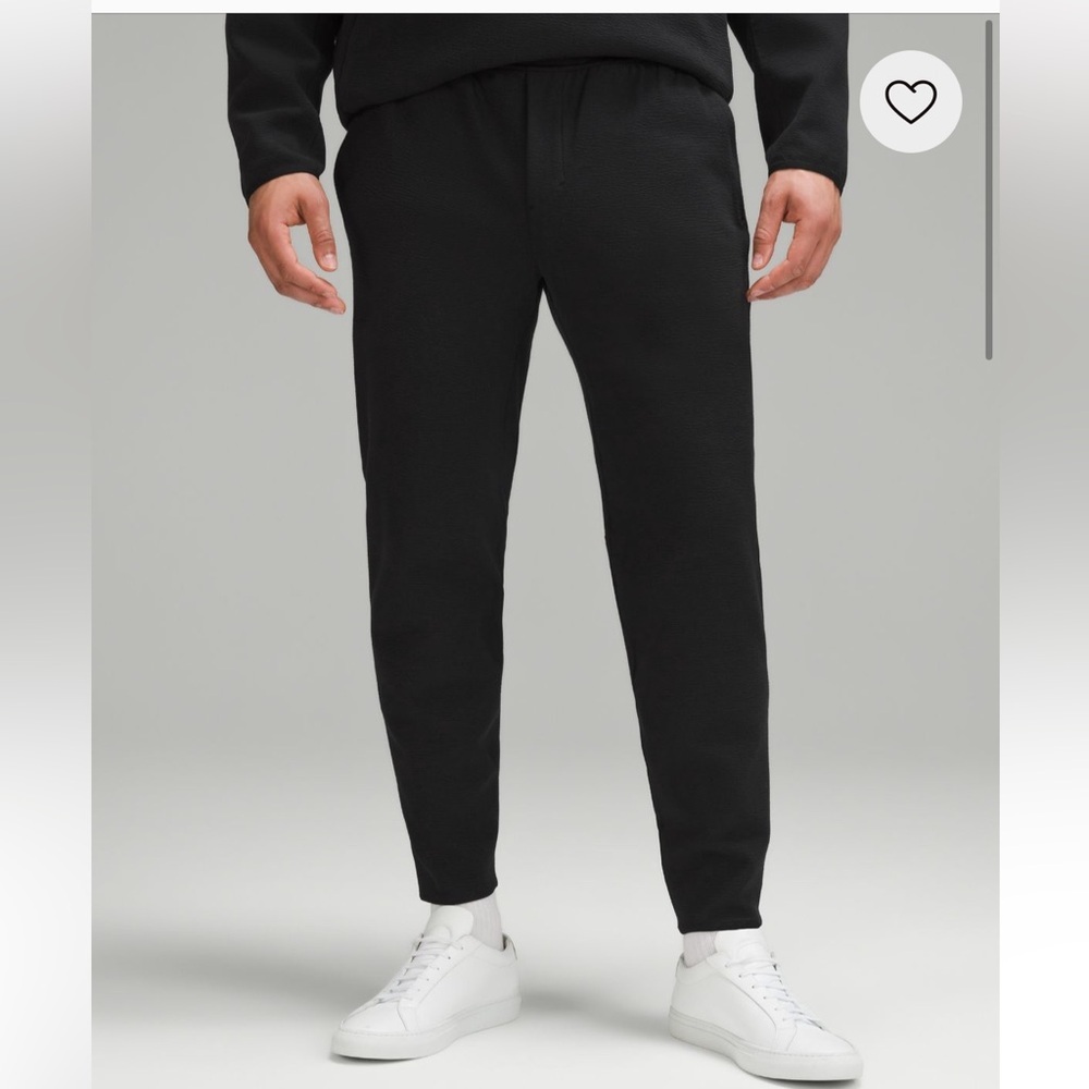 Lululemon Textured Spacer Classic-Tapered Men's Black Pants‎